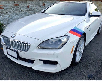 7-serien - BMW M-stil skärmremsa Hash Mark Racing Stripe Rally dekalkit