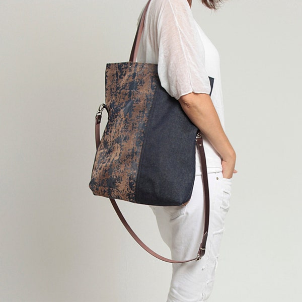 Fold Over Tote Bag Etsy