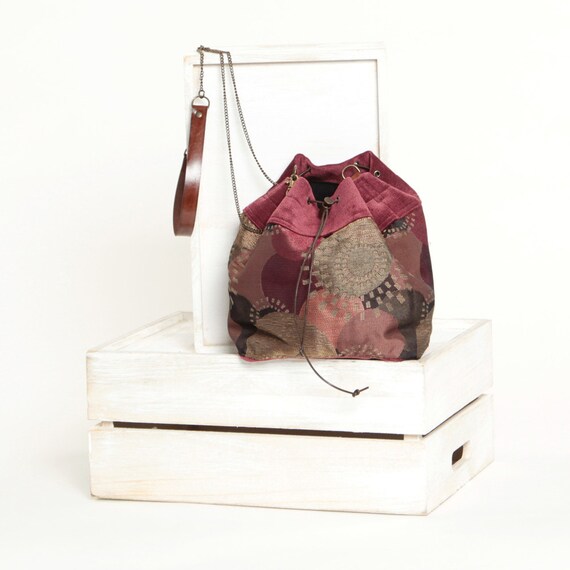 velvet drawstring evening bag