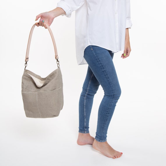 Linen hobo bag hotsell