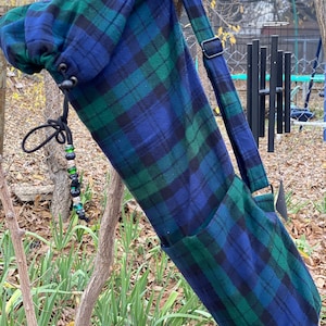 Tartan Reinforced Yoga Bag