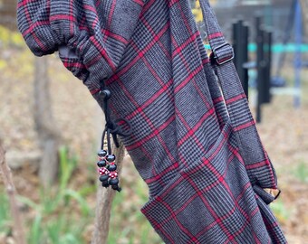 Tartan Reinforced Yoga Bag