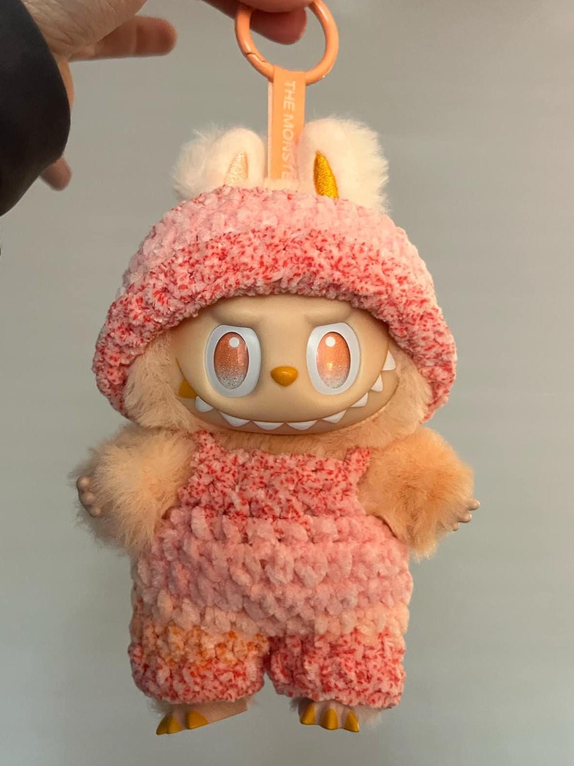 PDF Pattern - Crochet Overalls and Hat for Labubu standing pendants