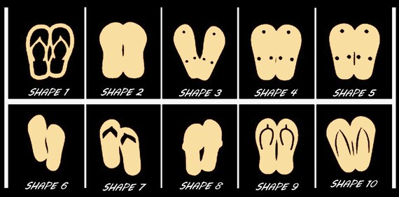 Shoe Flip Flop - Laser Cut Out Unfinished Wood Craft Shape CLT12 Shoe Flip Flop - Laser Cut Out Unfinished Wood Craft Shape CLT12