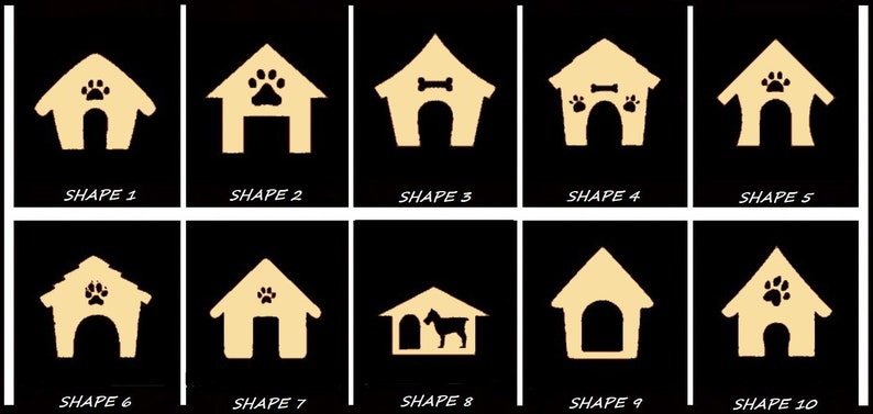 Smooth Laser Cut Doghouse Shape Set 1 - Unfinished Cutout - Many Sizes ...