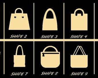 Smooth Laser Cut Shopping Bag Shape Set 1 - Unfinished Cutout - Many Sizes and Styles - 3mm/6mm Wooden Craft Supply1