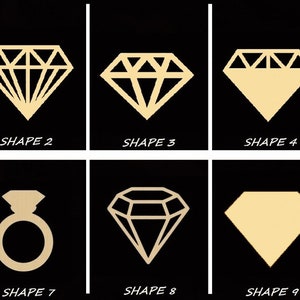Diamond 2 Laser Cut Out Wood Shape Craft Supply - Woodcraft