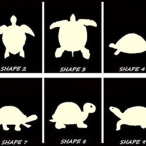 Smooth Laser Cut Turtle Shape Set 1 - Unfinished Cutout - Many Sizes, Styles, and Designs - 3mm Or 6mm Wooden Craft Supply
