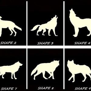 Smooth Laser Cut Wolf Shape Set 1 - Unfinished Cutout - Many Sizes, Styles, and Designs - 3mm Or 6mm Wooden Craft Supply
