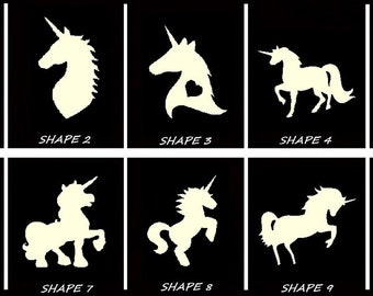Smooth Laser Cut Unicorn Shape Set 1 - Unfinished Cutout - Many Sizes, Styles, and Designs - 3mm Or 6mm Wooden Craft Supply