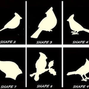 Smooth Laser Cut Cardinal Shape Set 1 - Unfinished Cutout - Many Sizes, Styles, and Designs - 3mm Or 6mm Wooden Craft Supply