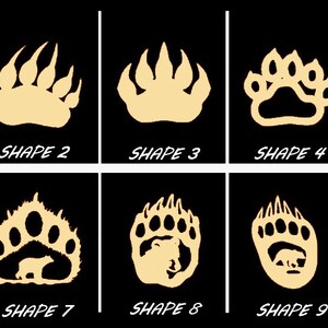 Smooth Laser Cut Bear Pawprint Shape Set 1 - Unfinished Cutout - Many Sizes, Styles, and Designs - 3mm Or 6mm Wooden Craft Supply