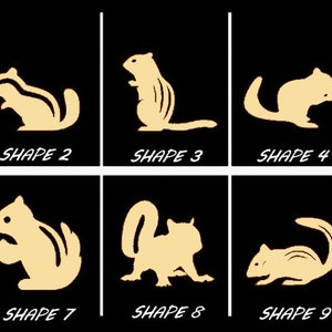 Squirrel - Laser Cut Out Unfinished Wood Craft Shape ANML22 Squirrel - Laser Cut Out Unfinished Wood Craft Shape ANML22