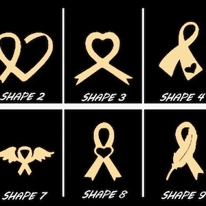 Smooth Laser Cut Awareness Ribbon Shape Set 1 - Unfinished Cutout - Many Sizes, Styles, and Designs - 3mm Or 6mm Wooden Craft Supply