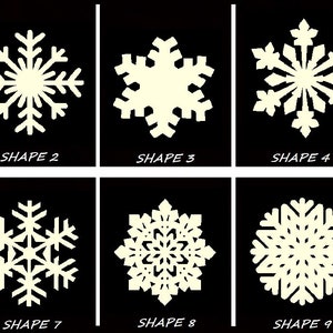 Smooth Laser Cut Snowflake Shape Set 2 - Unfinished Cutout - Many Sizes, Styles, and Designs - 3mm Or 6mm Wooden Craft Supply