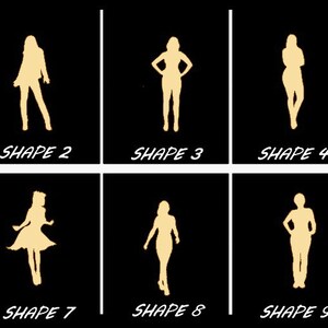 Smooth Laser Cut Women Posing Shape Set 3 - Unfinished Cutout - Many Sizes, Styles, and Designs - 3mm Or 6mm Wooden Craft Supply