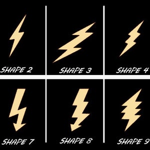 Smooth Laser Cut Lightning Bolts Set 1 - Unfinished Cutout - Many Sizes, Styles, and Designs - 3mm Or 6mm Wooden Craft Supply
