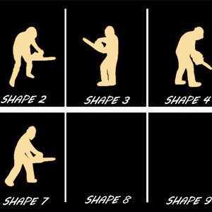 Smooth Laser Cut Lumberjack Shape Set 1 - Unfinished Cutout - Many Sizes, Styles, and Designs - 3mm Or 6mm Wooden Craft Supply