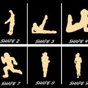 Smooth Laser Cut Women In Sports Shapes Set 1 - Unfinished Cutout - Many Sizes, Styles, and Designs - 3mm Or 6mm Wooden Craft Supply