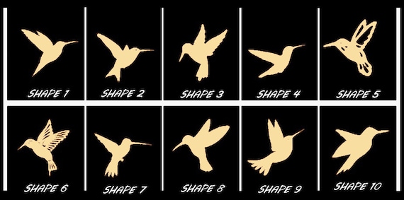 Bird Hummingbird - Laser Cut Out Unfinished Wood Craft Shape BRD42 Bird Hummingbird - Laser Cut Out Unfinished Wood Craft Shape BRD42