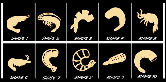 Shrimp - Laser Cut Out Unfinished Wood Craft Shape SEA61 Shrimp - Laser Cut Out Unfinished Wood Craft Shape SEA61