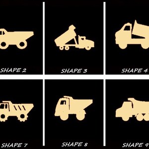 Smooth Laser Cut Dump Truck Shape Set 1 - Unfinished Cutout - Many Sizes, Styles, and Designs - 3mm Or 6mm Wooden Craft Supply