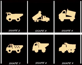 Smooth Laser Cut Dump Truck Shape Set 1 - Unfinished Cutout - Many Sizes, Styles, and Designs - 3mm Or 6mm Wooden Craft Supply