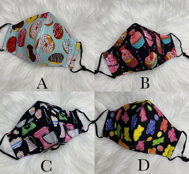 Gummy Bears Face Mask Washable Face protection 100 Cotton Etsy