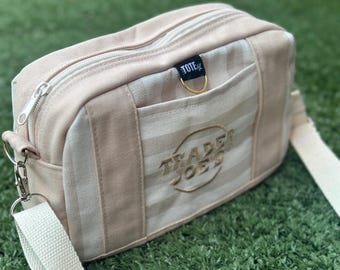 Upcycle Trader Joe’s crossbody, striped 2026  collection