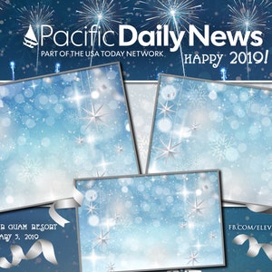 Christmas Photo Booth Template - Includes an editable Photoshop File (PSD)