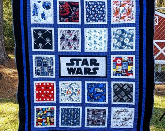 star wars quilt panel