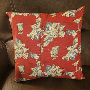 Memory Pillow made with a Shirt / Keepsake Pillow / In Memory of/Mom/Dad /--February 2026 RESERVE FEE ONLY