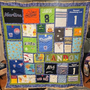 Baby Clothes Memory Quilt / Memory Quilt / First Year Clothes Quilt / Keepsake Quilt (Random Blocks)--February 2026 RESERVE FEE ONLY