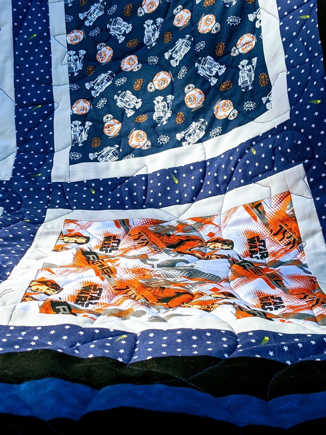 Star Wars Quilt Star Wars Themed Quiltoctober 2022 RESERVE Etsy