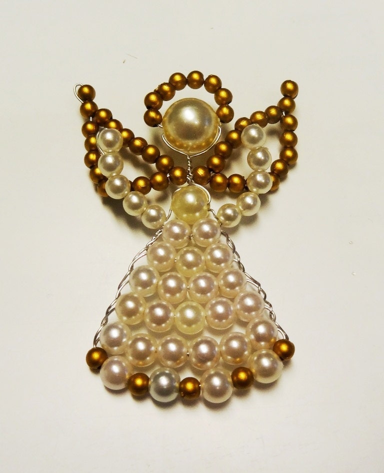 Beaded christmas angel ornaments outlet