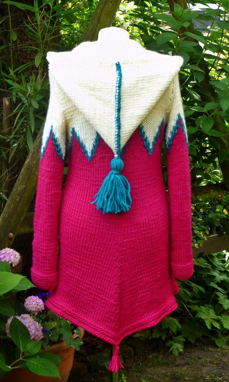 SALE 40/% Cardigan with pointed hood***S