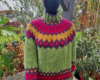 Pullover aus Islandwolle ***Norweger**onesize  bis L