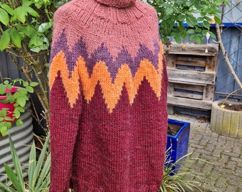 Sweater*with alpaca***oversize***plussize***layered look