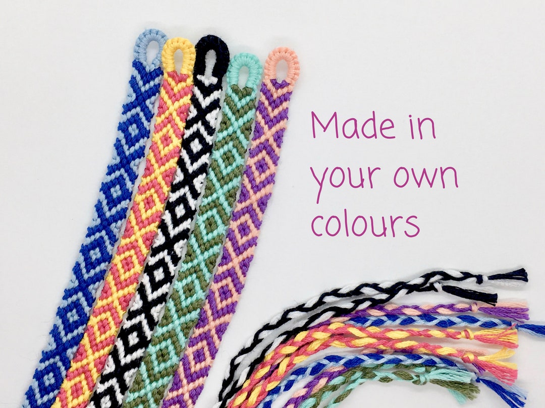 XO Friendship Bracelet Custom Colour Xoxo Woven Couple Gift Etsy