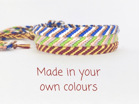 Custom Anklet Woven String Ankle Bracelet Friendship Ankle - Etsy UK