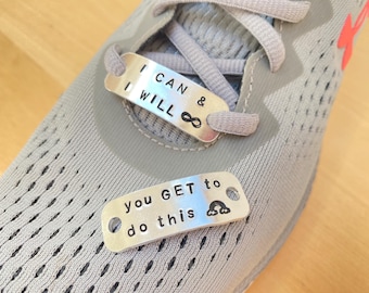 Personalized Shoe Lace Charms: Engraved Trainer Tags, Motivational