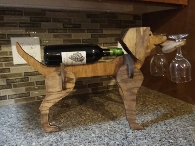 Labrador Retriever Dog Bottle Holder and Wine Glass Holder Etsy