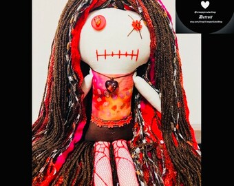 Burnt Batik Creepy n Cute Doll (P)