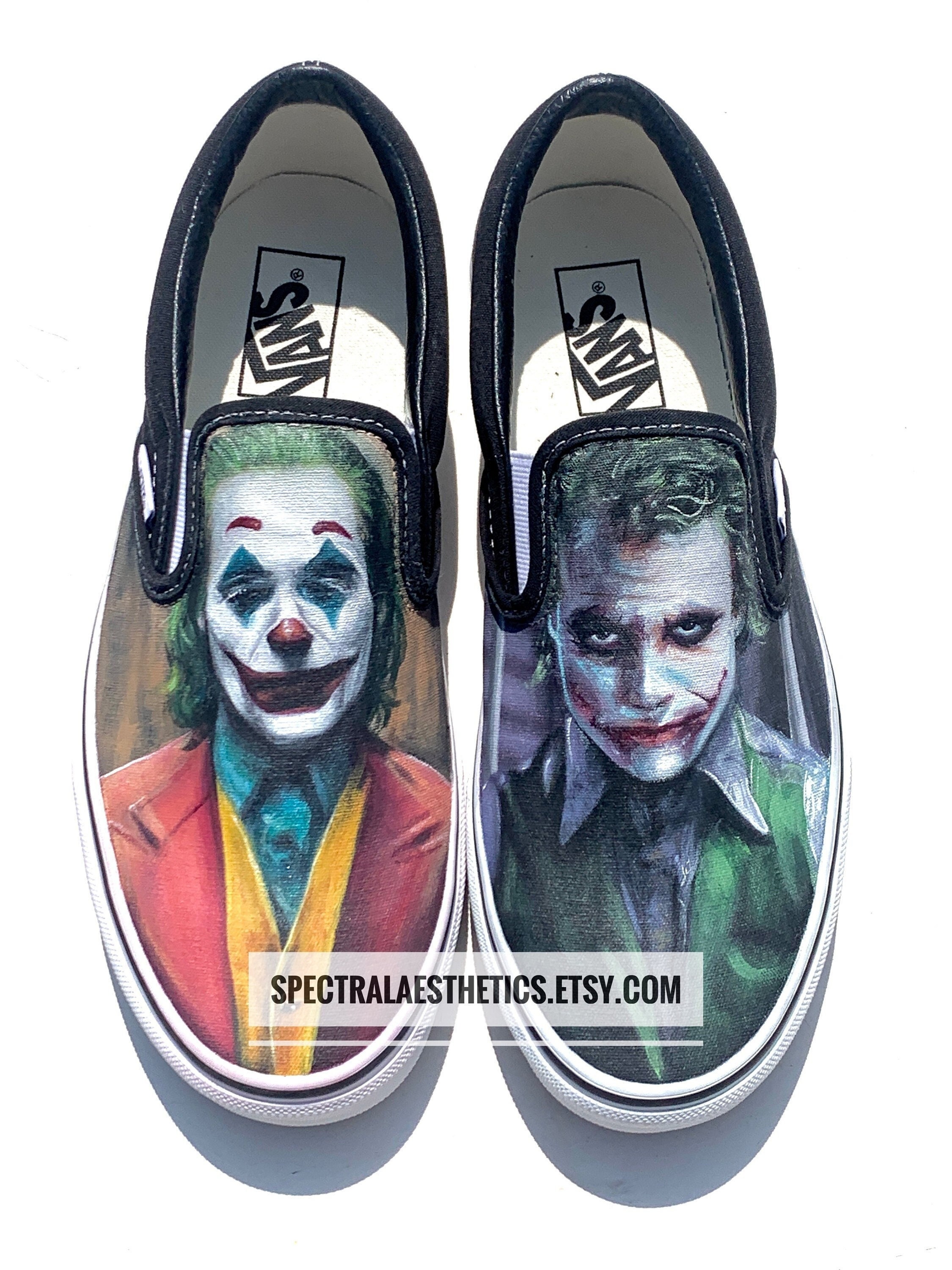 Hand Painted Joker X Joker Vans Joaquin Phoenix Heath - Etsy