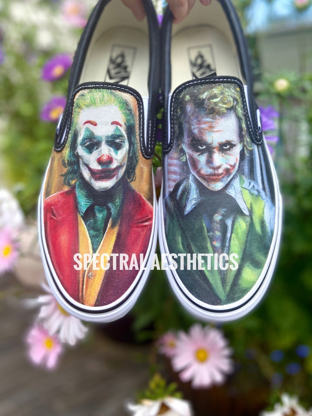 Hand Painted Joker X Joker Vans | Joaquin Phoenix | Heath  display picture 1