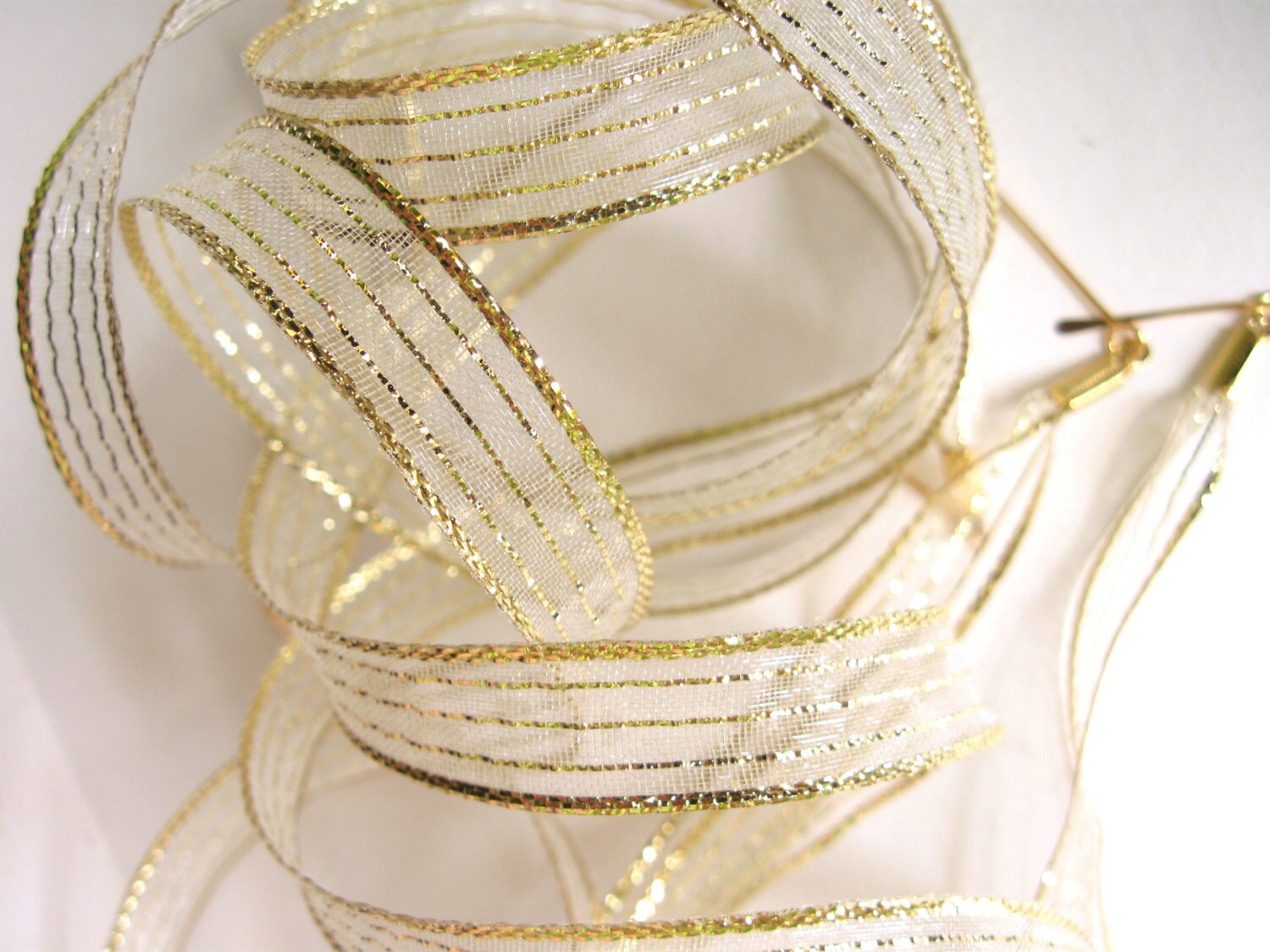 THE SHOELACES SHOPMetallic Gold Ribbon Shoelaces Cute Etsy