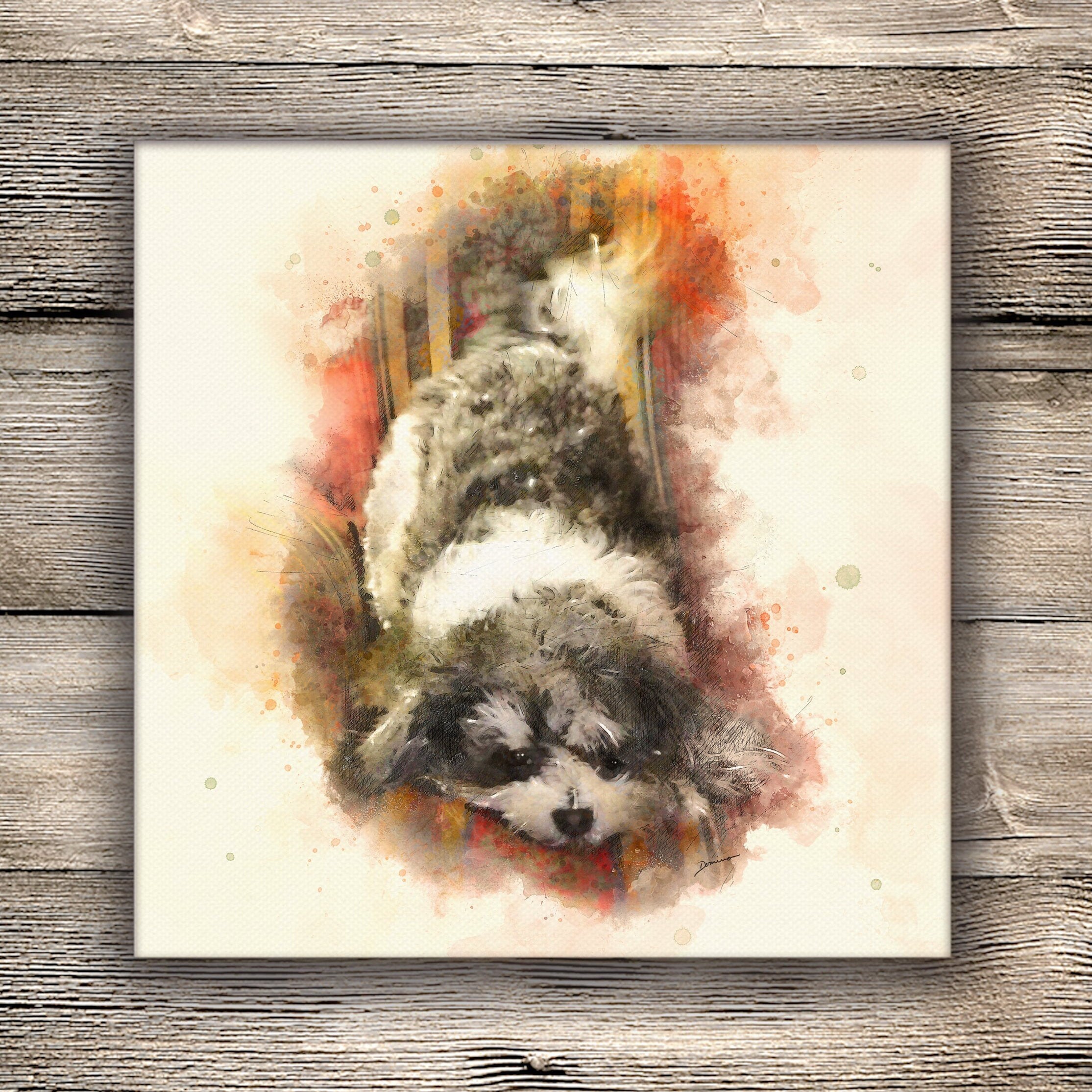 Multiple Pet Custom Portrait Downloadable Digital Artwork - Etsy