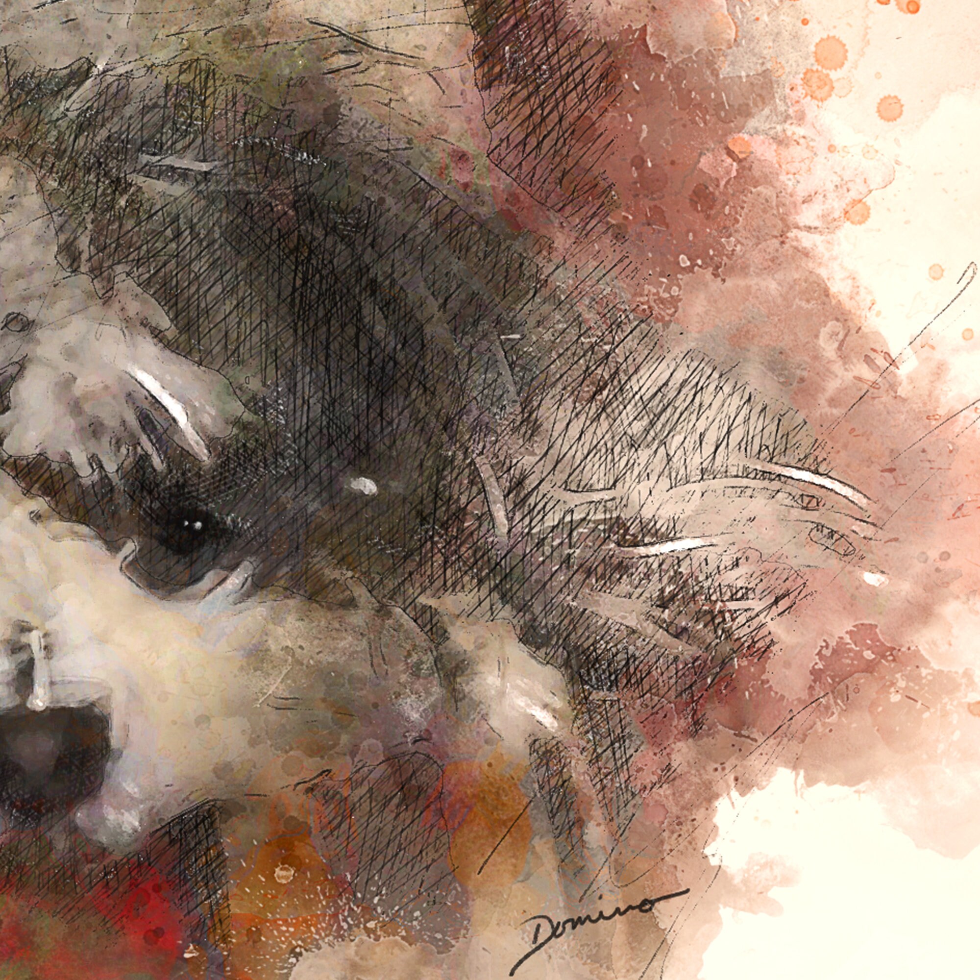 Multiple Pet Custom Portrait Downloadable Digital Artwork - Etsy