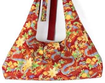 Mahjong Tote Ensemble ~ Dragons ~ Trays, Tray Covers, Rack Sleeves ~ Mah Jong Carry Bag ~ Handbag