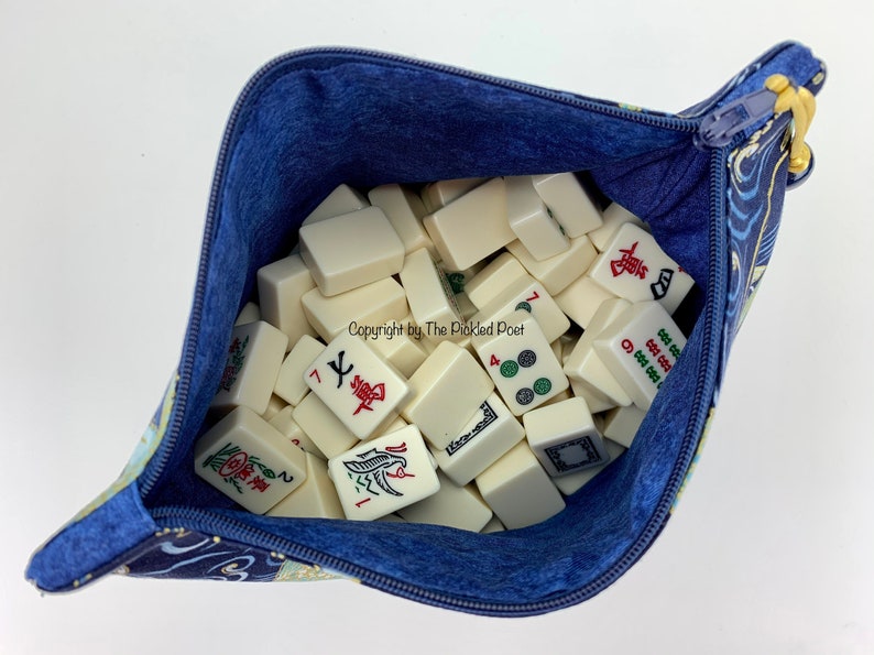 Mahjong Tile Bag KOI Mah Jongg Accessories / Travel Bag Etsy